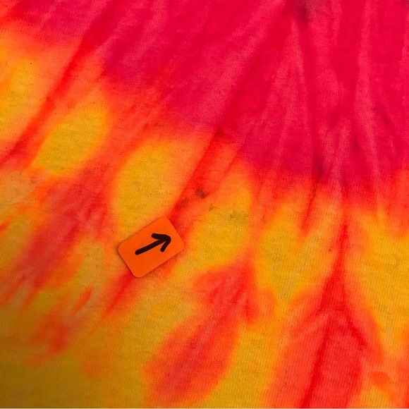 Colortone Be Kind Tie Dye Graphic Tee Adult Size Medium Neon Colors Unisex Swirl - Picture 9 of 9